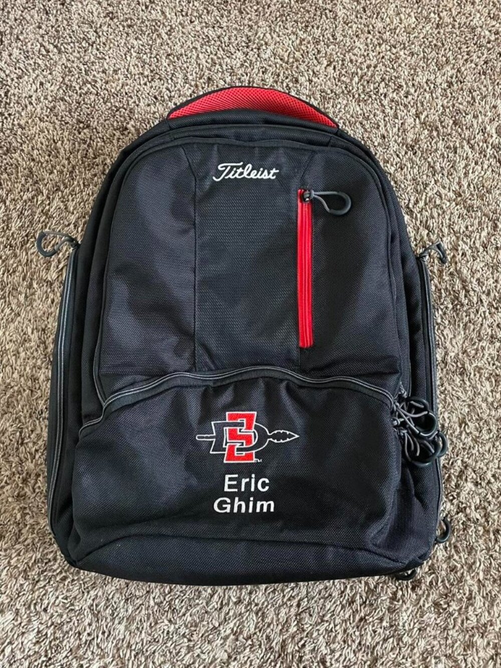 Titleist Backpack SDSU San Diego State University Travel Carry School Bag